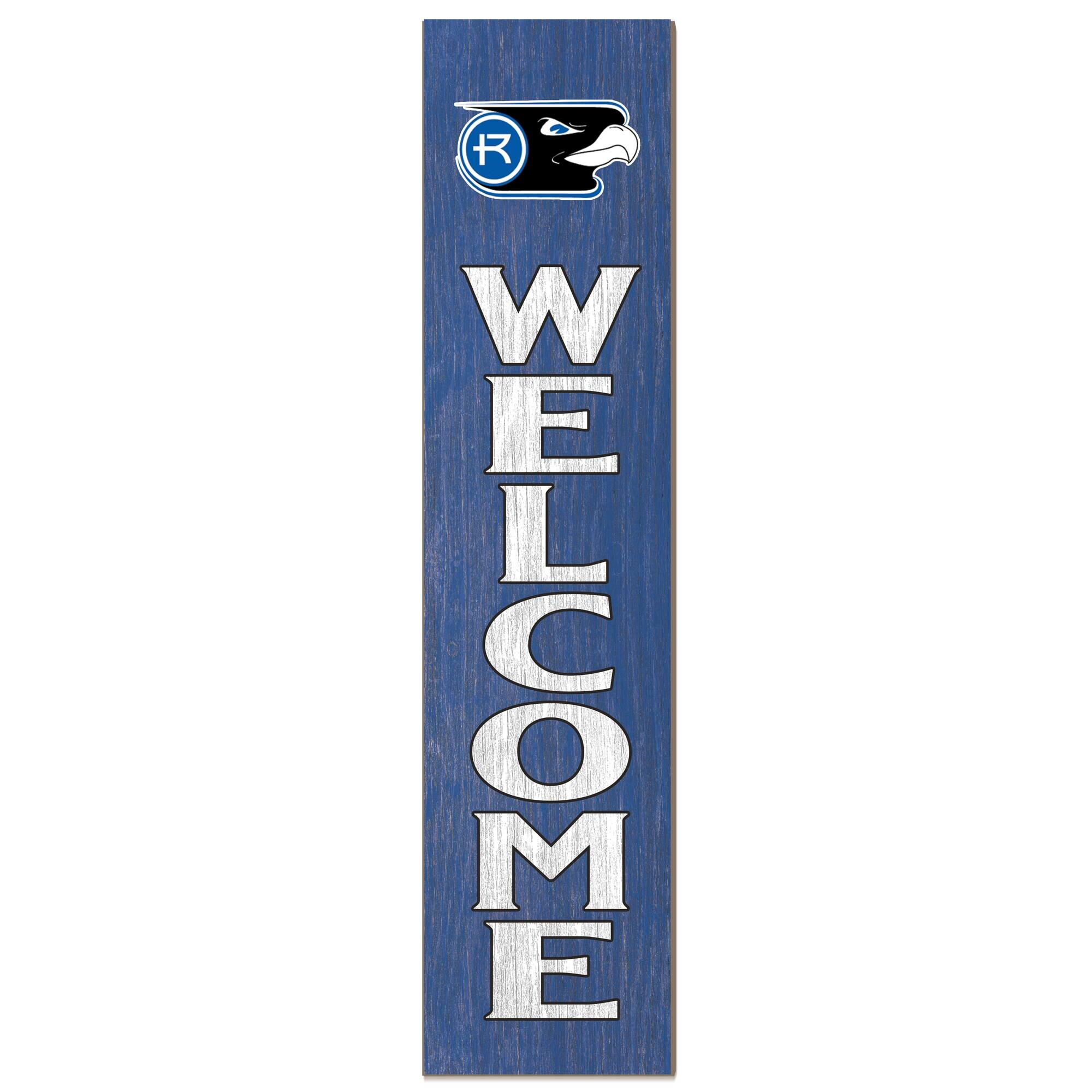 Rockhurst Hawks 12'' x 48'' Welcome Outdoor Leaner