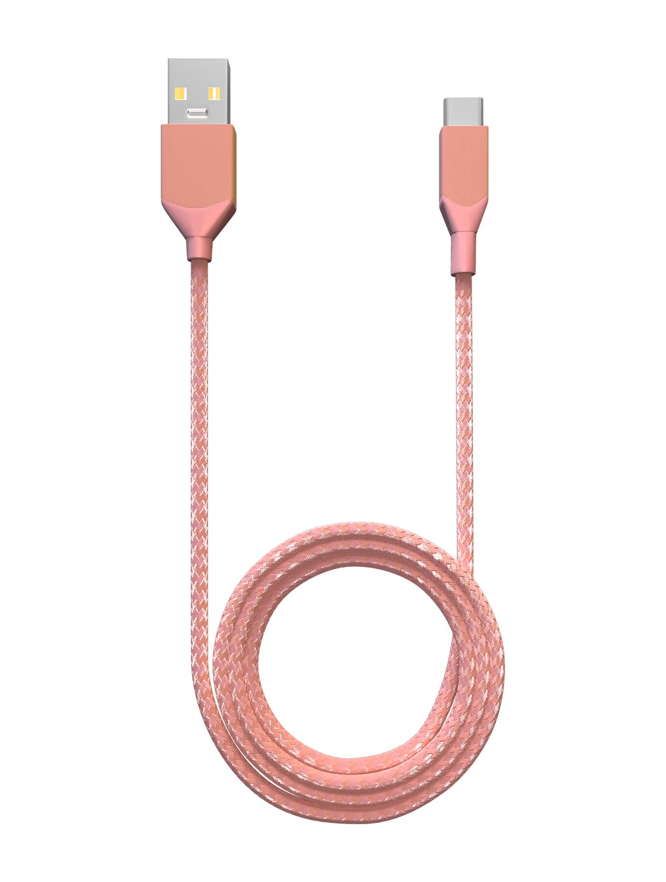 Alt View 1. Ampsentrix - 3 ft USB Type C To USB Type A Cable (Infinity) - Pink - Pink.