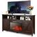 Front. Gymax - Gymax 59'' Fireplace TV Stand W/ 25'' 1350W Electric Fireplace Heater Coffee - Coffee.