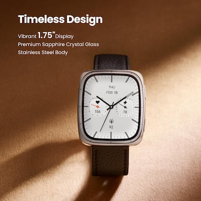 Amazfit Active 2 Sqaure Smartwatch 44mm Premium Black (2025 Amazfit Active 2 Sqaure Smartwatch 44mm Premium Black (2025