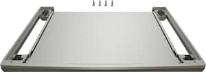 Stacking Kit with Pull Out Shelf for Bosch WQB245AXUC Electric Dryer - Silver