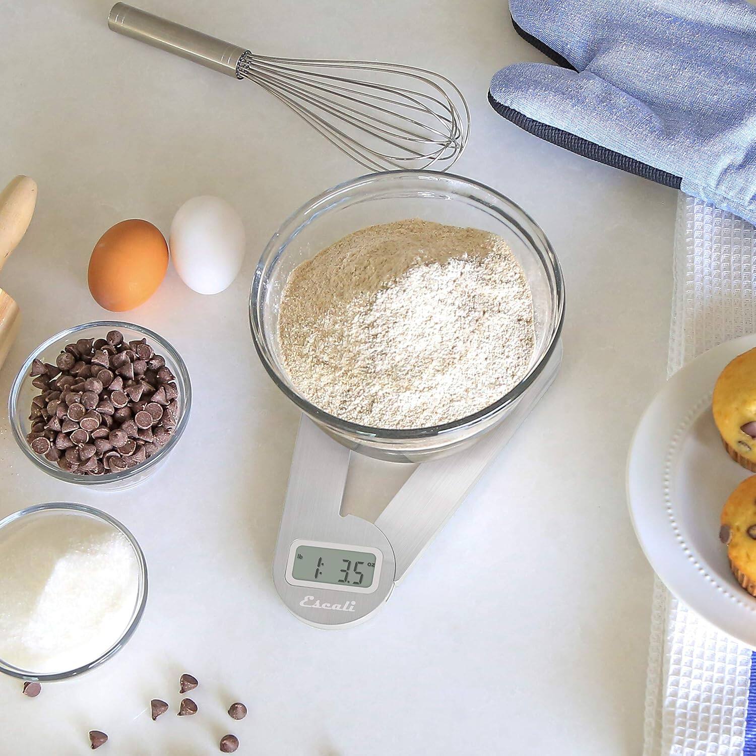 Alt View 5. Escali - Savu Space Saving Scale - Stainless Steel.