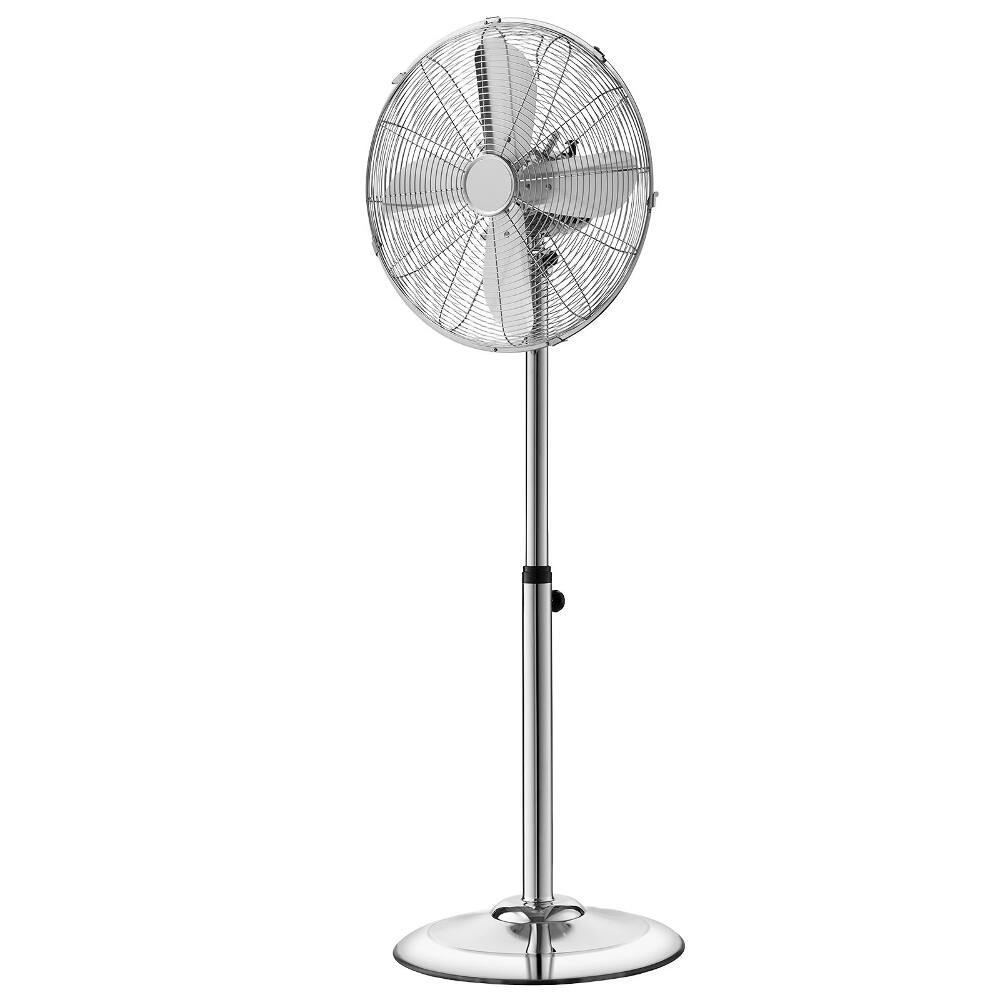 Alt View 7. Loheer - Loheer 16-Inch High Velocity Pedestal Fan 1450 CFM Industrial Standing Floor Fan with Adjustable Height and Metal Base.