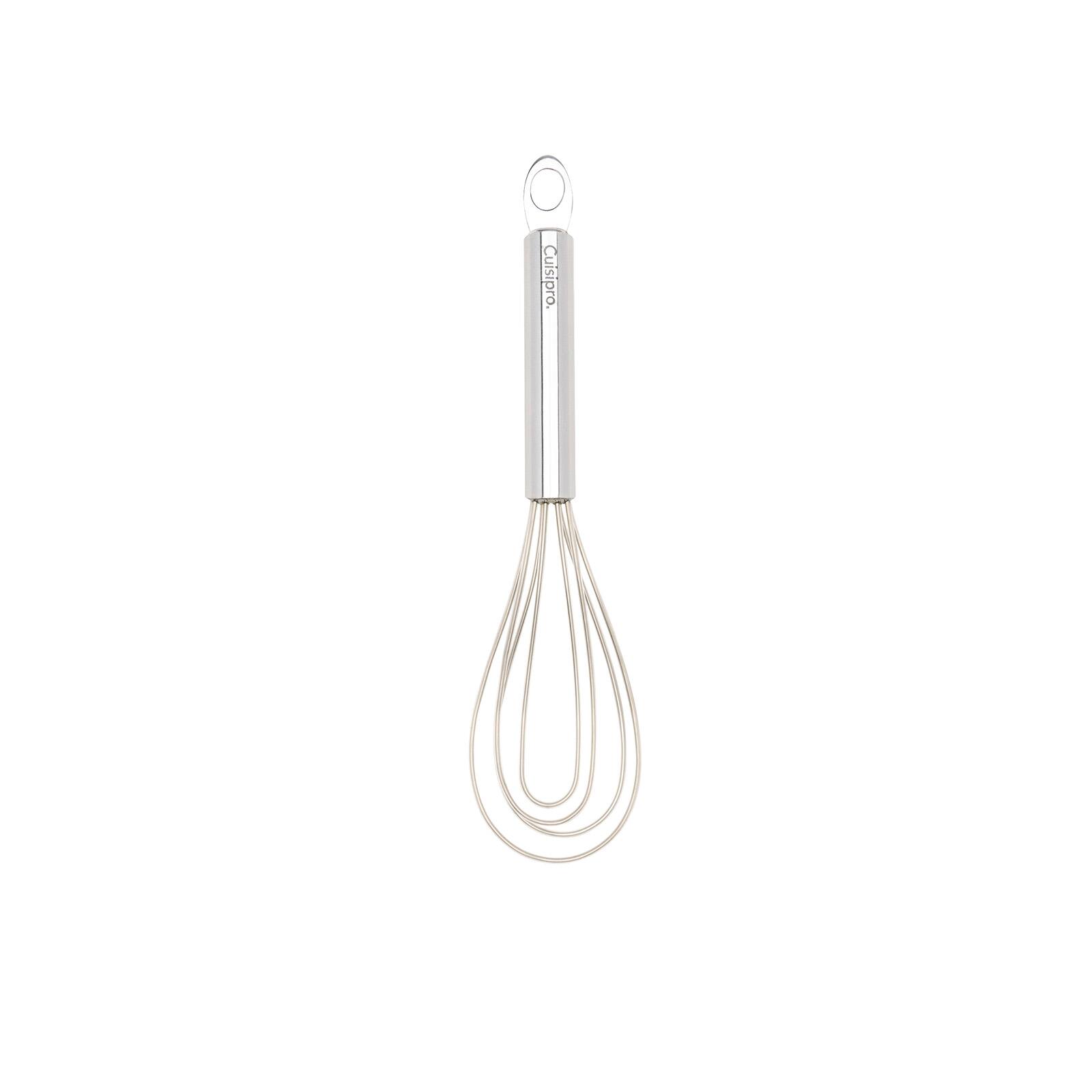Alt View 1. Cuisipro - 8-Inch Silicone Flat Whisk, Frosted - Silver.