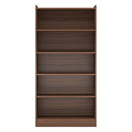Kadyn - Bookshelf, Particleboard Construction, 132lbs Total Capacity, Easy to Clean - Brown