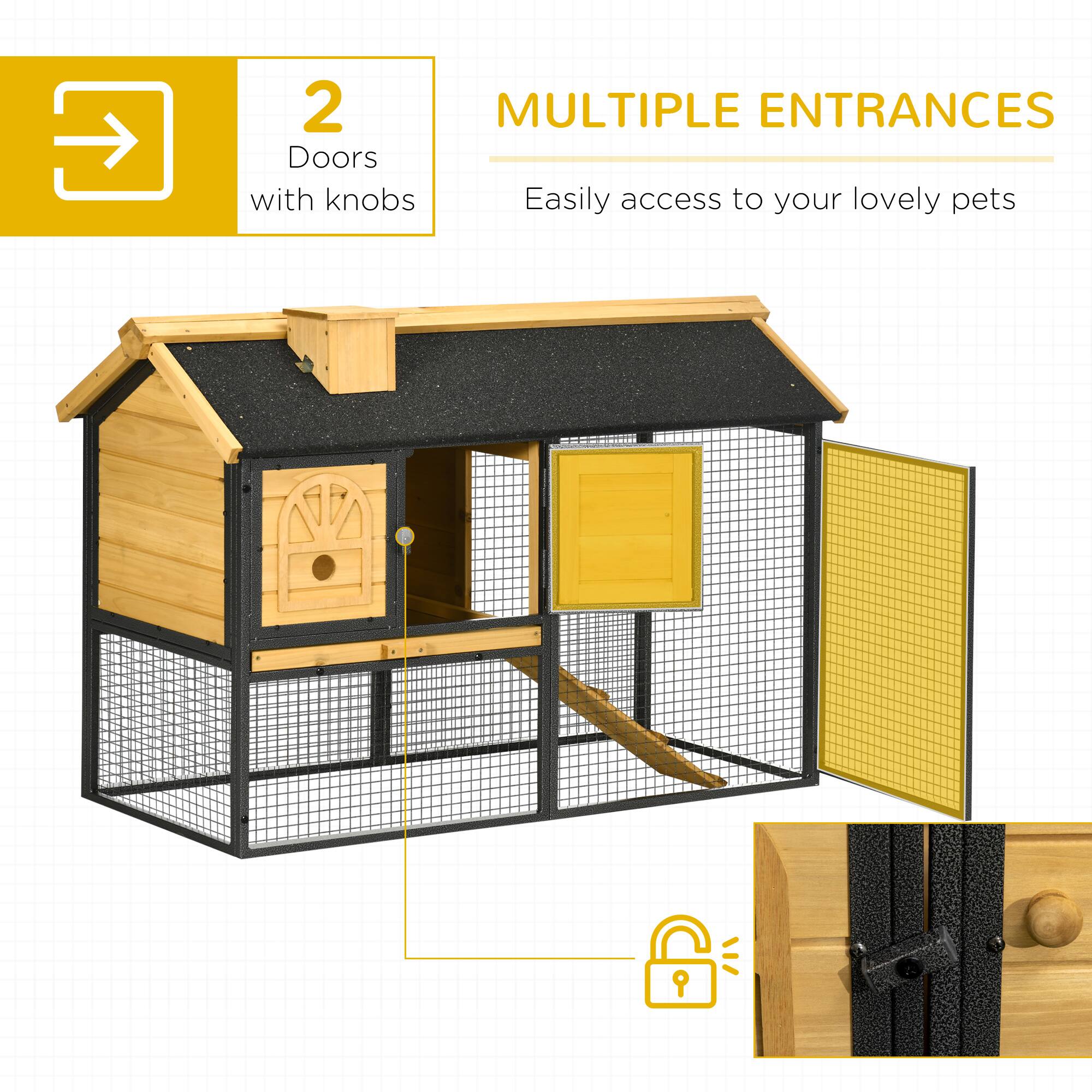 2 Doors with knobs

MULTIPLE ENTRANCES

Easily access to your lovely pets