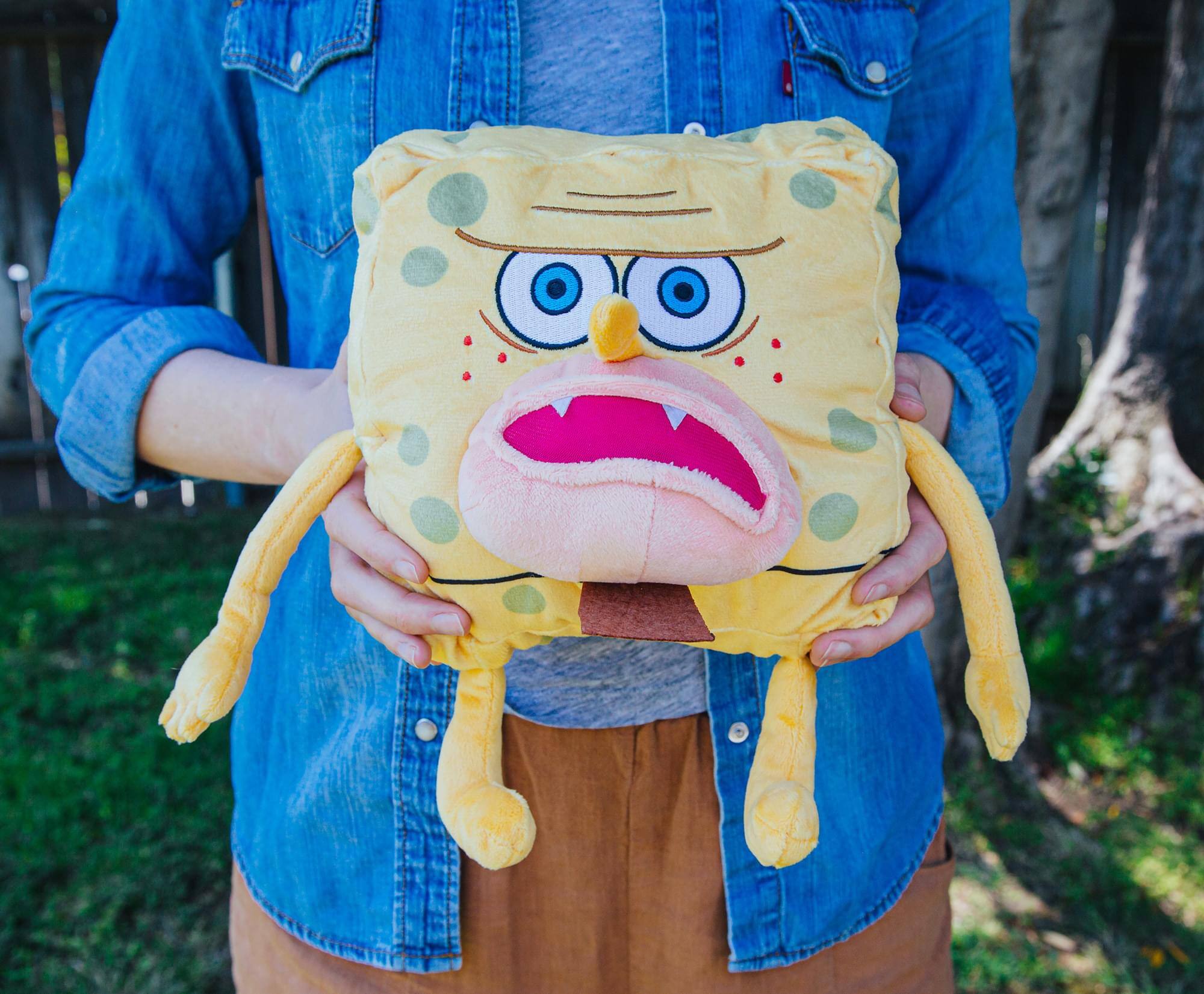 Alt View 4. Nickelodeon - Nickelodeon SpongeBob SquarePants Caveman SpongeBob 10-Inch Collector Plush Toy - Multi-Color.