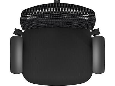 Alt View 4. Tempur-Pedic - ProTask Mesh/Fabric Swivel Executive Task Chair (TP-PROTASK-BLK) - Black.