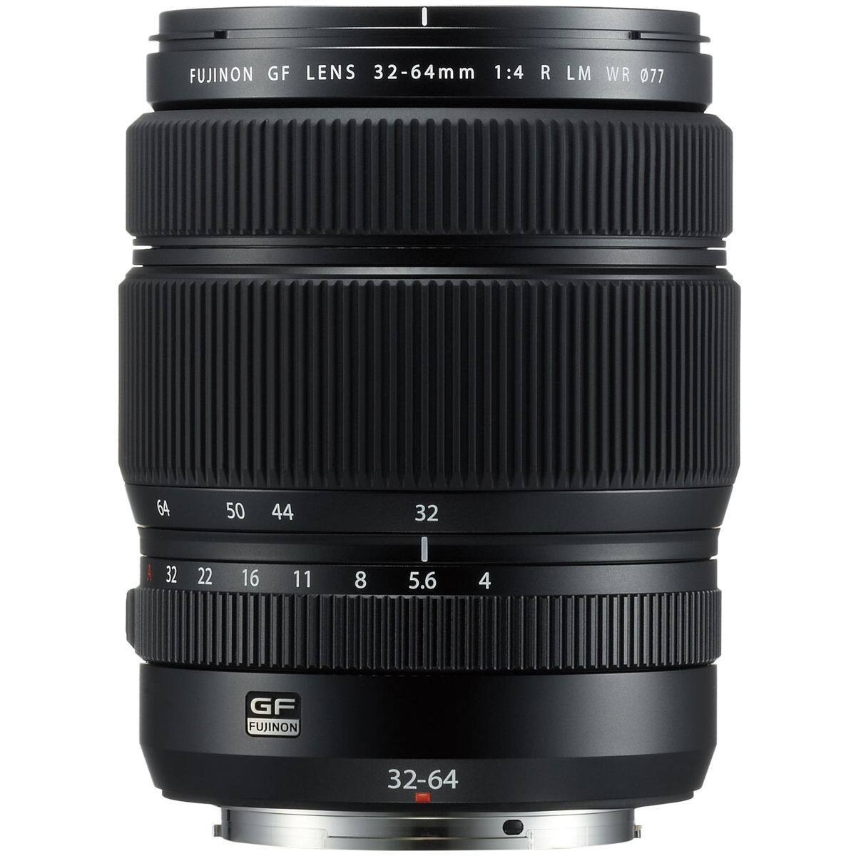 FUJINON GF LENS 32-64mm 1:4 R LM WR 077

64 50 44 32 22 16 11 8 5.6 4

GF FUJINON

32-64