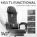 MULTI-FUNCTIONAL
ADJUSTMENT TO MEET THE USE
01 Backrest Tilt Adjustment
02 360 Degree Swivel
03 Grade 3 Gas Cylinder HEAVY-DUTY
04 Portable Footrest