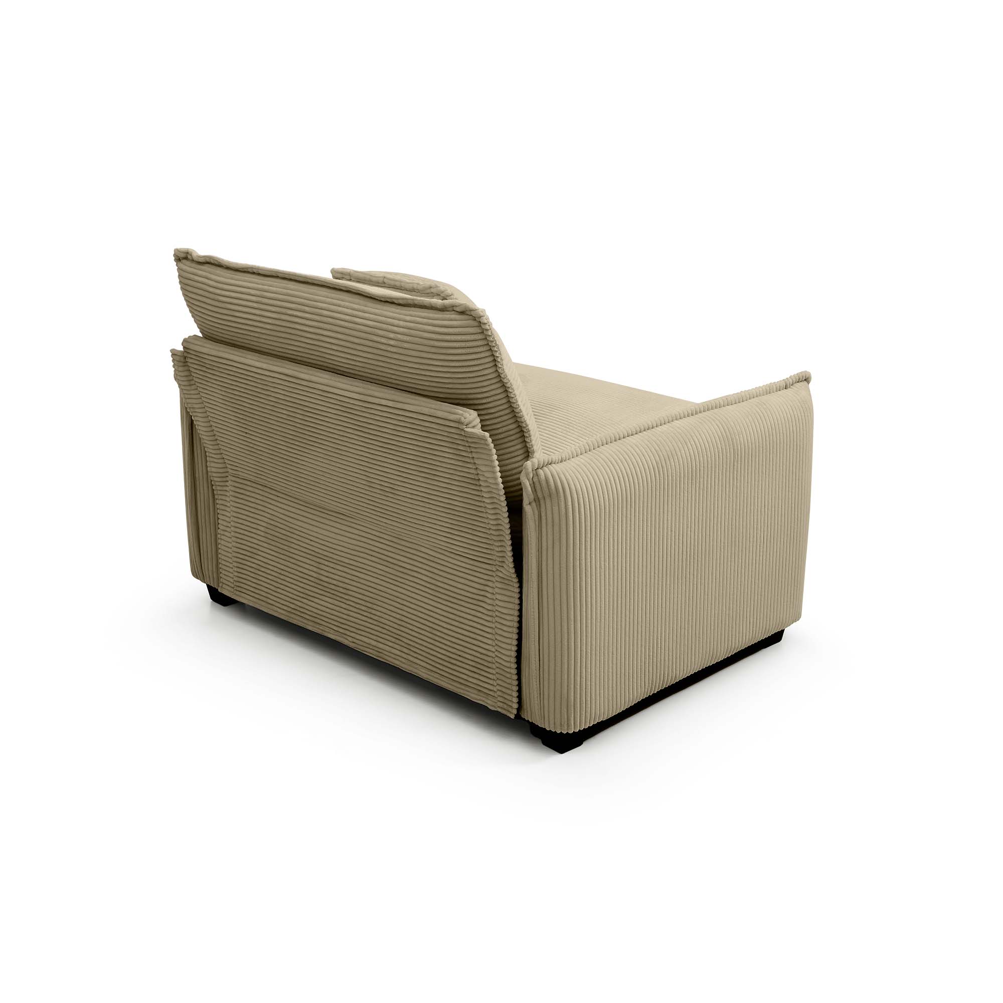 Alt View 6. LOVMOR - Single Seat Corduroy Sofa Set Easy Assembly Memory Foam For Living Room Bedroom Home Theater Soft Textured Den - Tan.