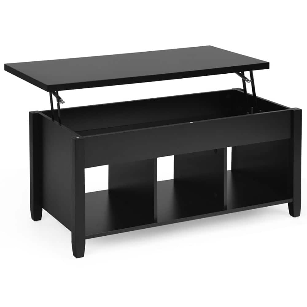 Kadyn - Coffee Table, Modern Sofa Table Tea Table,Lift Top Coffee Table with Hidden Storage Compartment - Black