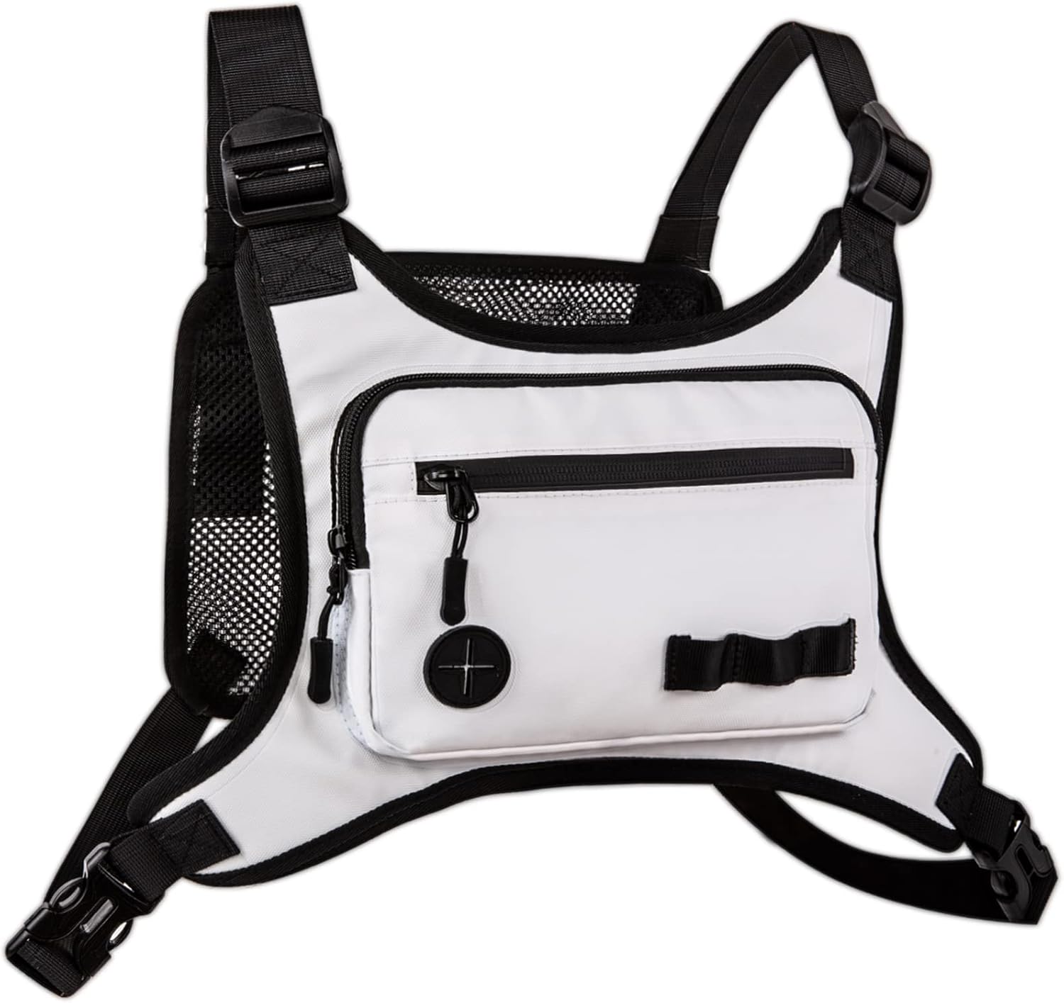 Front. Wikistore - WIKISTORE Running Chest Pack for Men Women Lightweight Water Resistant with Phone Holder White - White.