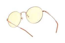 GUNNAR - Computer Glasses - Ellipse, RoseGold, Amber Lens - Blue Light Blocking, Relieve Dry Eye, Anti Glare - Rose Gold