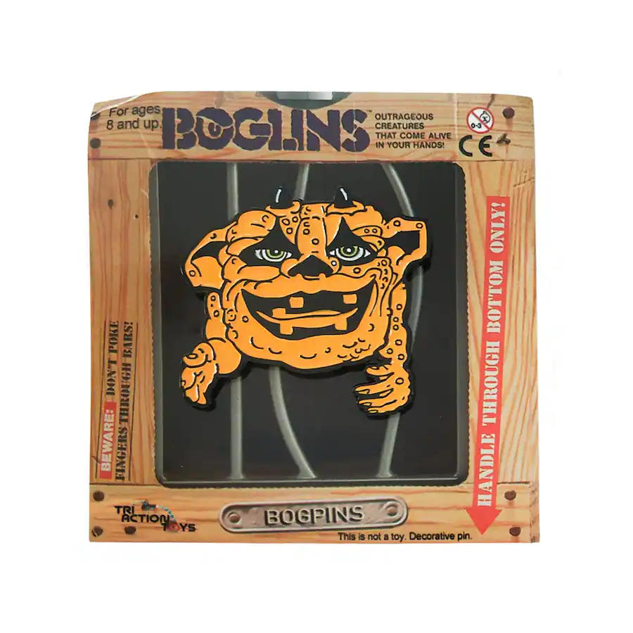 Boglins Display TriAction Toys Boglins Dark Lord Blobkin Enamel Collector Pin Orange ...