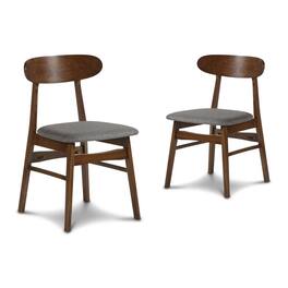 New Classic Furniture - Furniture Morocco Dining Chair with Cushion- Set of 2- Dark - Gray