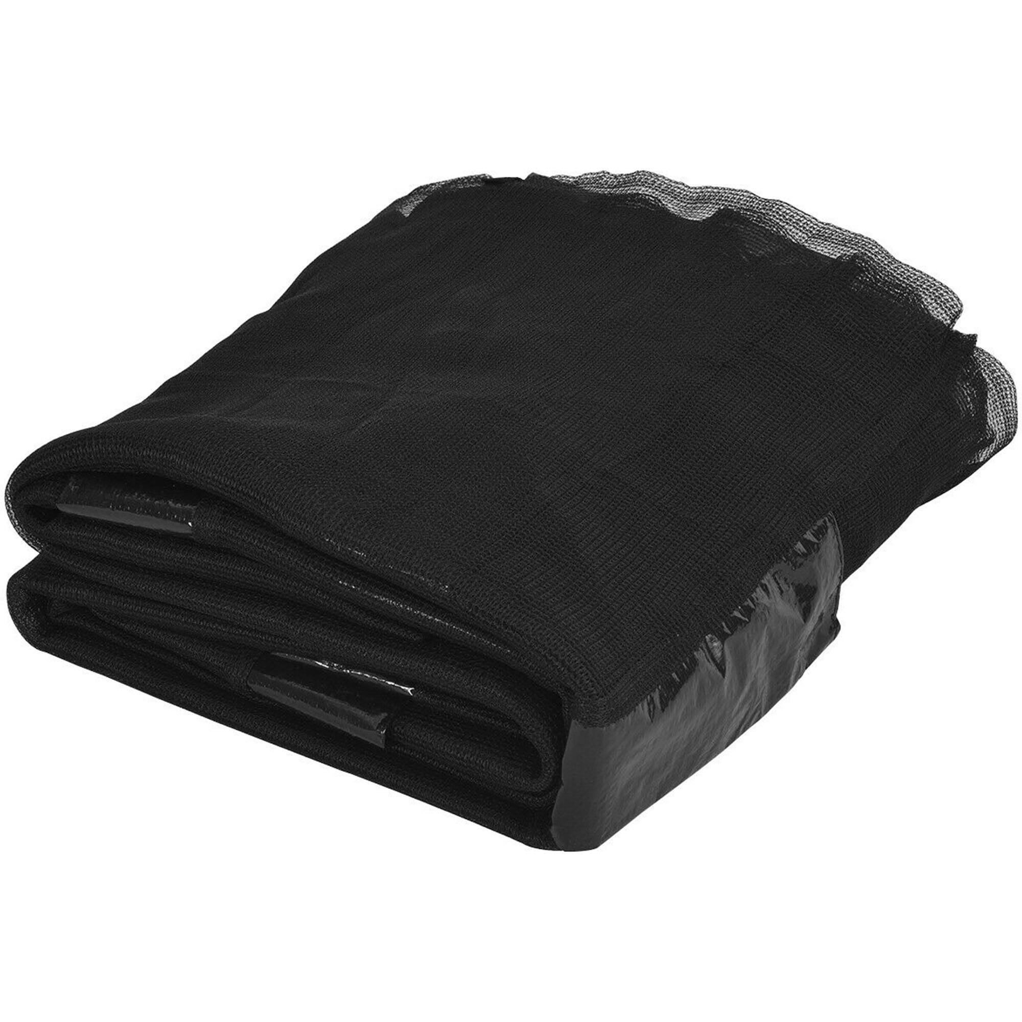 Alt View 7. Gymax - Gymax 12FT Replacement Trampoline Safety Enclosure Net w/ Zipper & Buckle for 8 Poles - Black.