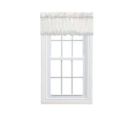 Ellis Curtain - Ellis Stacey 1.5" Rod Pocket High Quality Fabric Solid Color Balloon Valance 60"x15" - Ice cream