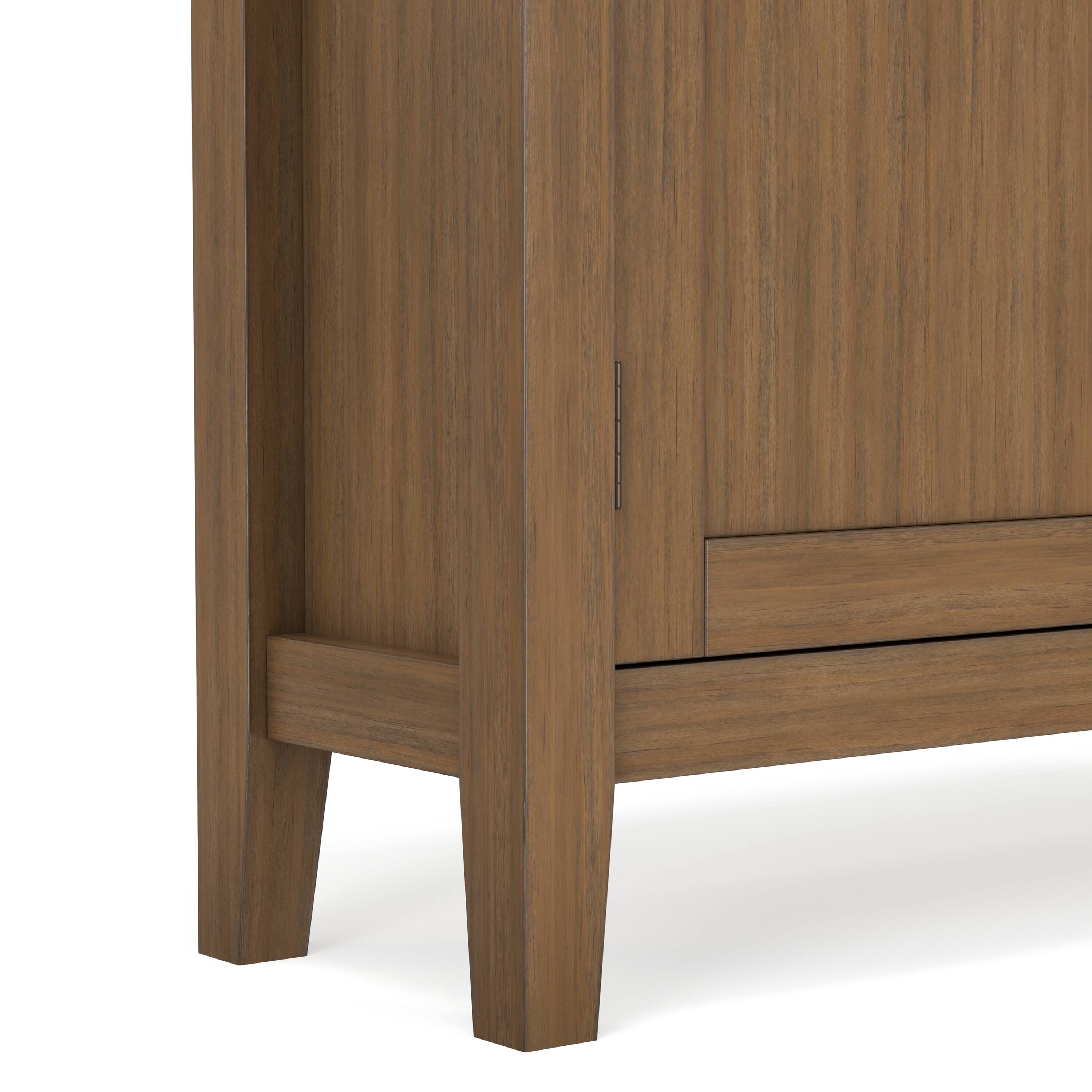 Alt View 6. Simpli Home - Simpli Home Redmond SOLID WOOD 36 inch Wide Transitional  Entryway Storage Cabinet in Rustic Natural Aged Brown - Rustic Natural Aged Brown.