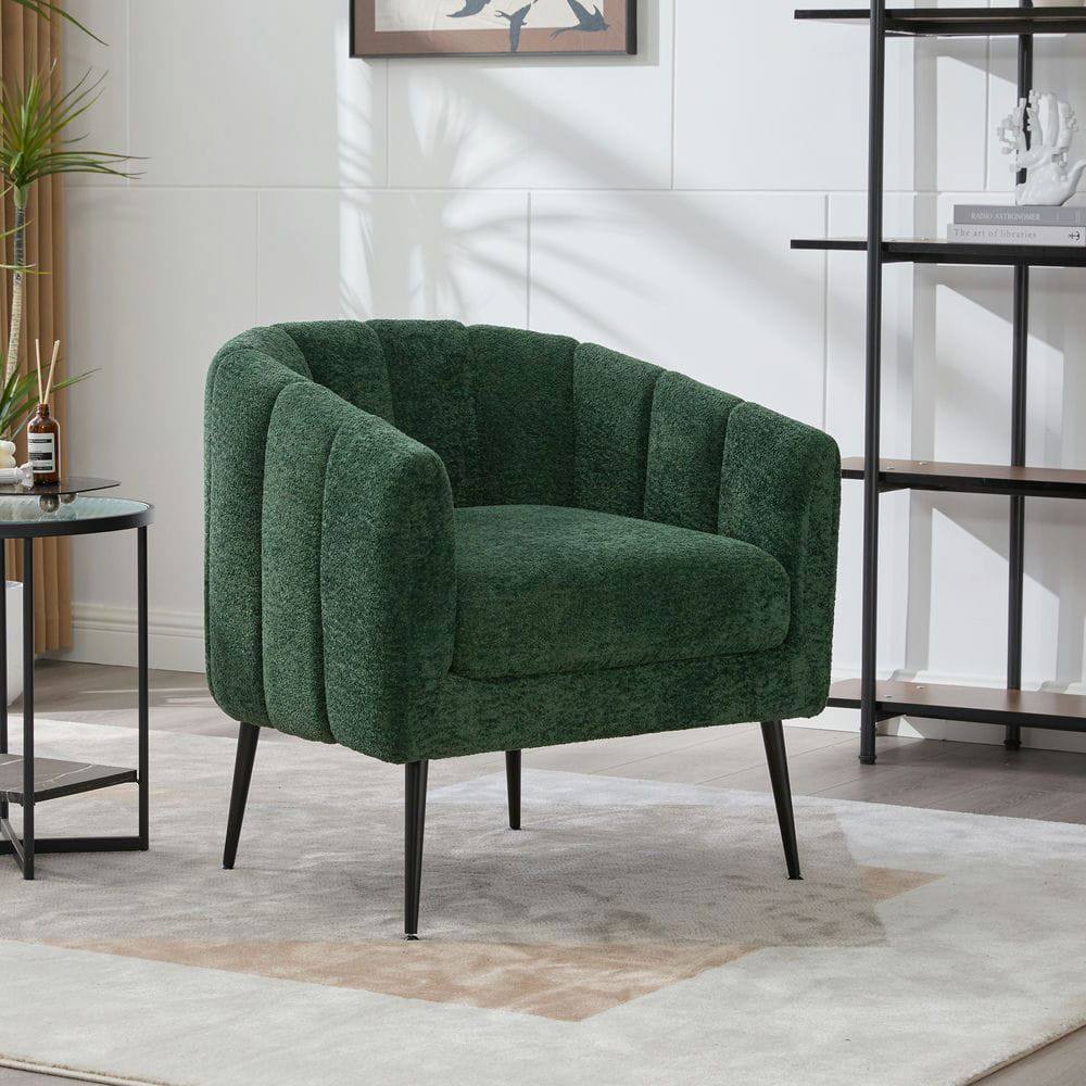 Alt View 5. Kadyn - 3-Piece Small Living Room Furniture Set with Metal Legs, Sofa Set for Living Room, Bedroom, Reception, Apartment, Green - Green.
