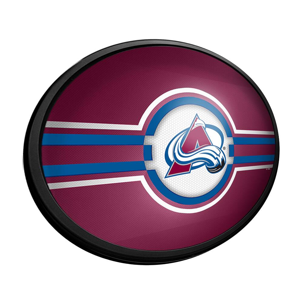 Front. The Fan-Brand - Colorado Avalanche 18'' x 14'' Team Color Slimline Illuminated Wall Sign - Multicolor.