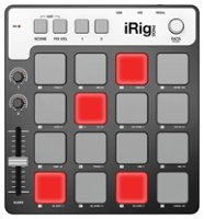IK Multimedia - iRig PADS MIDI Groove Controller - Black/Gray - Front_Zoom
