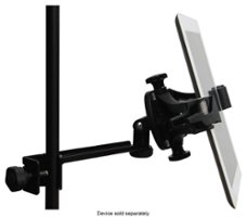 AirTurn - Manos Universal Tablet Mount for Most Tablets Up to 13.3" - Black - Front_Standard