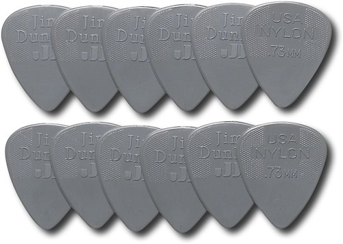  Dunlop - Nylon Standard Guitar Pick (12-Pack) - Gray