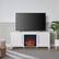 Alt View Zoom 33. Camden&Wells - Chabot Log Fireplace TV Stand for TVs up to 65" - White.