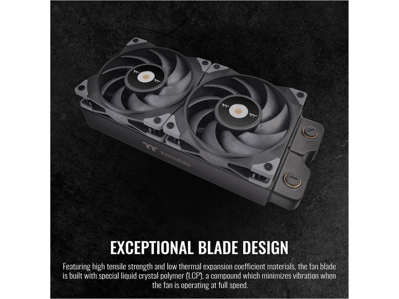 EXCEPTIONAL BLADE DESIGN

Featuring high tensile strength and low thermal expansion coefficient materials, the fan blade is built with special liquid crystal polymer (LCP), a compound which minimizes vibration when the fan is operating at full speed.