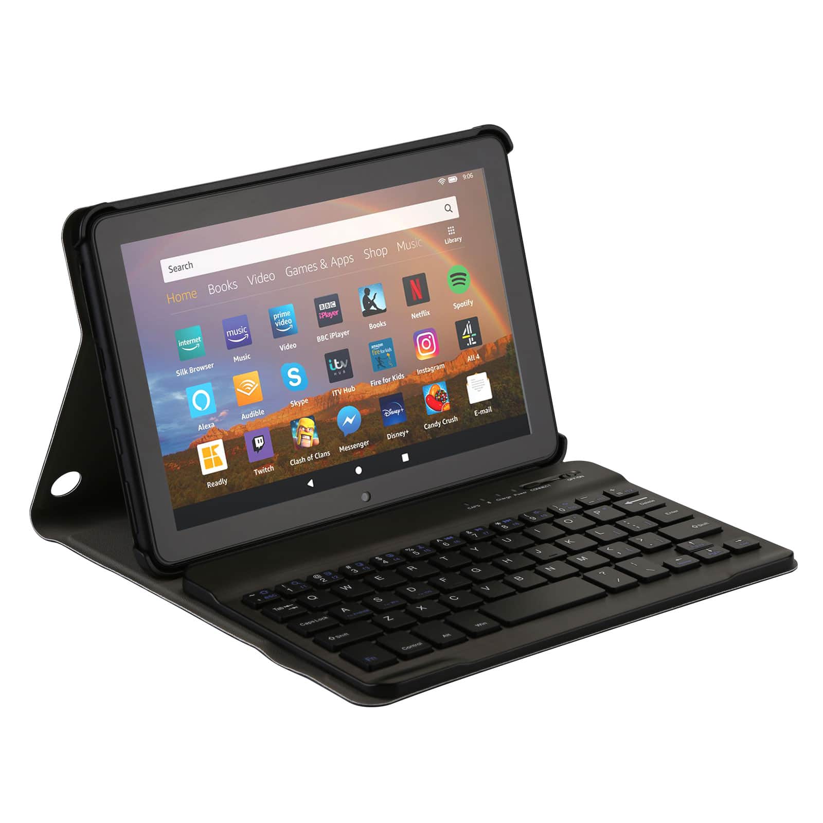 AGPtek Keyboard Case for All New Amazon Fire HD 8/8 Plus with
