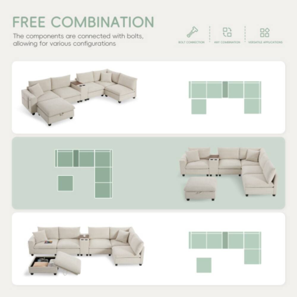 FREE COMBINATION  
The components are connected with bolts, allowing for various configurations

BOLT CONNECTION  
ANY COMBINATION  
VERSATILE APPLICATIONS
