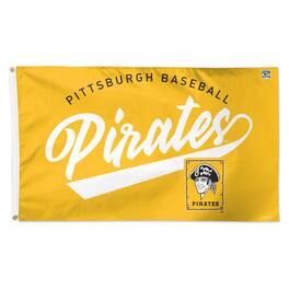 WinCraft - Pittsburgh Pirates 3' x 5' Single-Sided Heritage Deluxe Team Flag - Multicolor