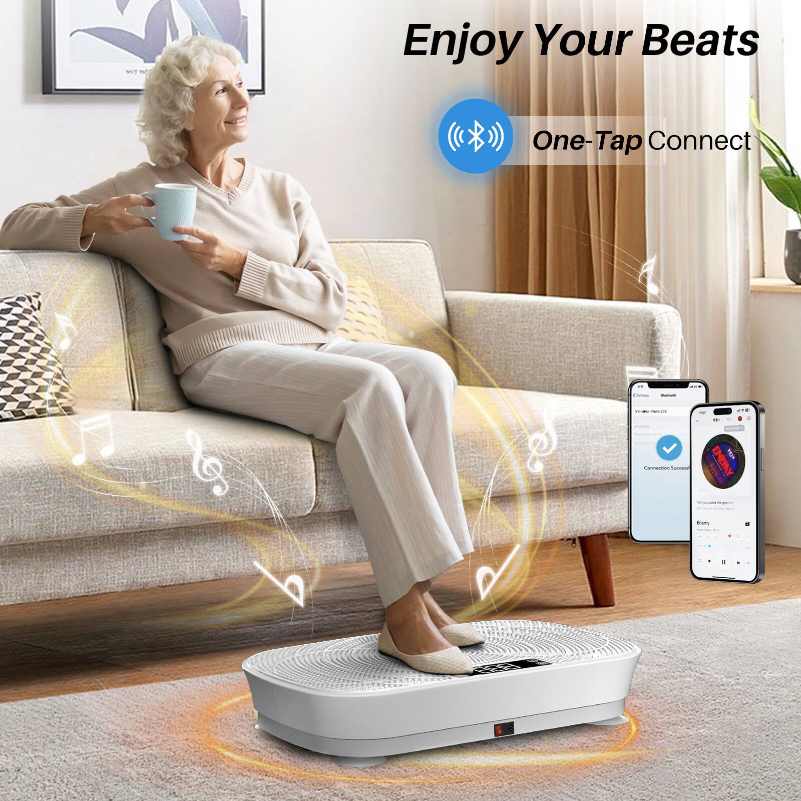 Enjoy Your Beats

One-Tap Connect

Eury