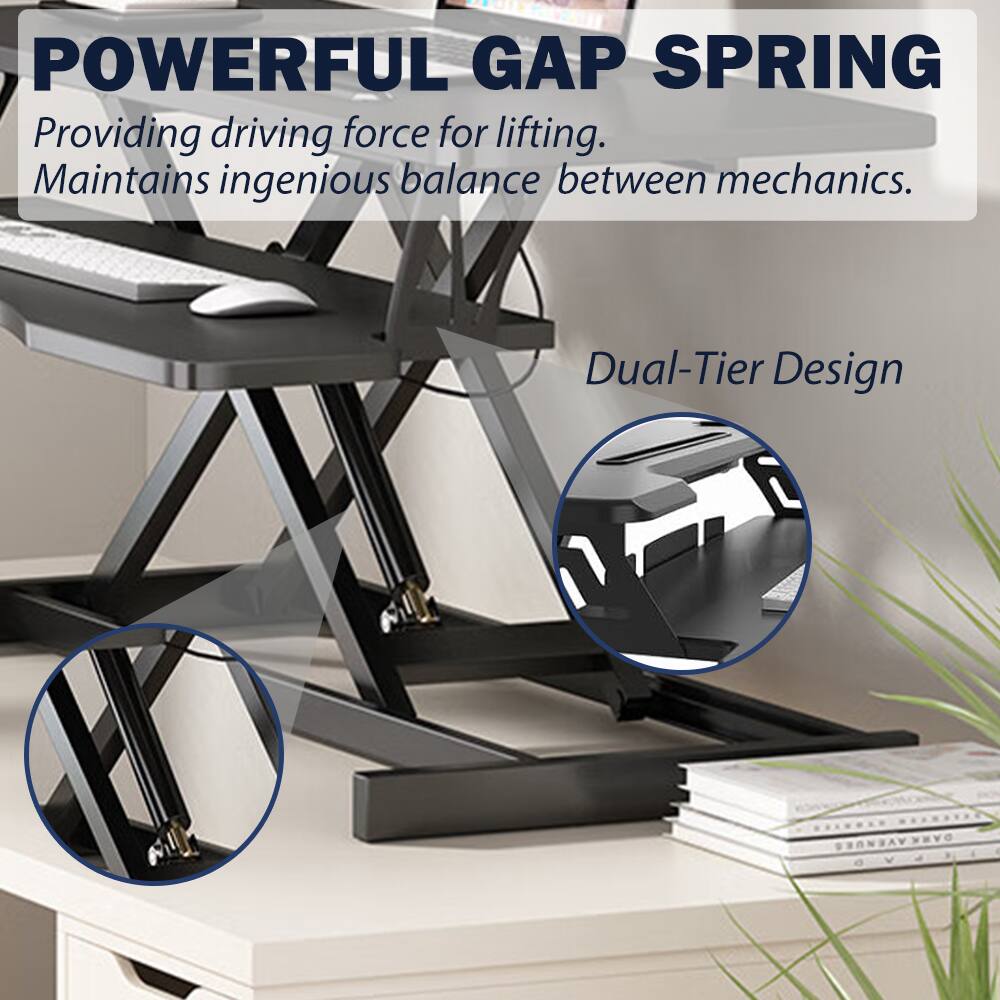 POWERFUL GAP SPRING  
Providing driving force for lifting.  
Maintains ingenious balance between mechanics.  

Dual-Tier Design