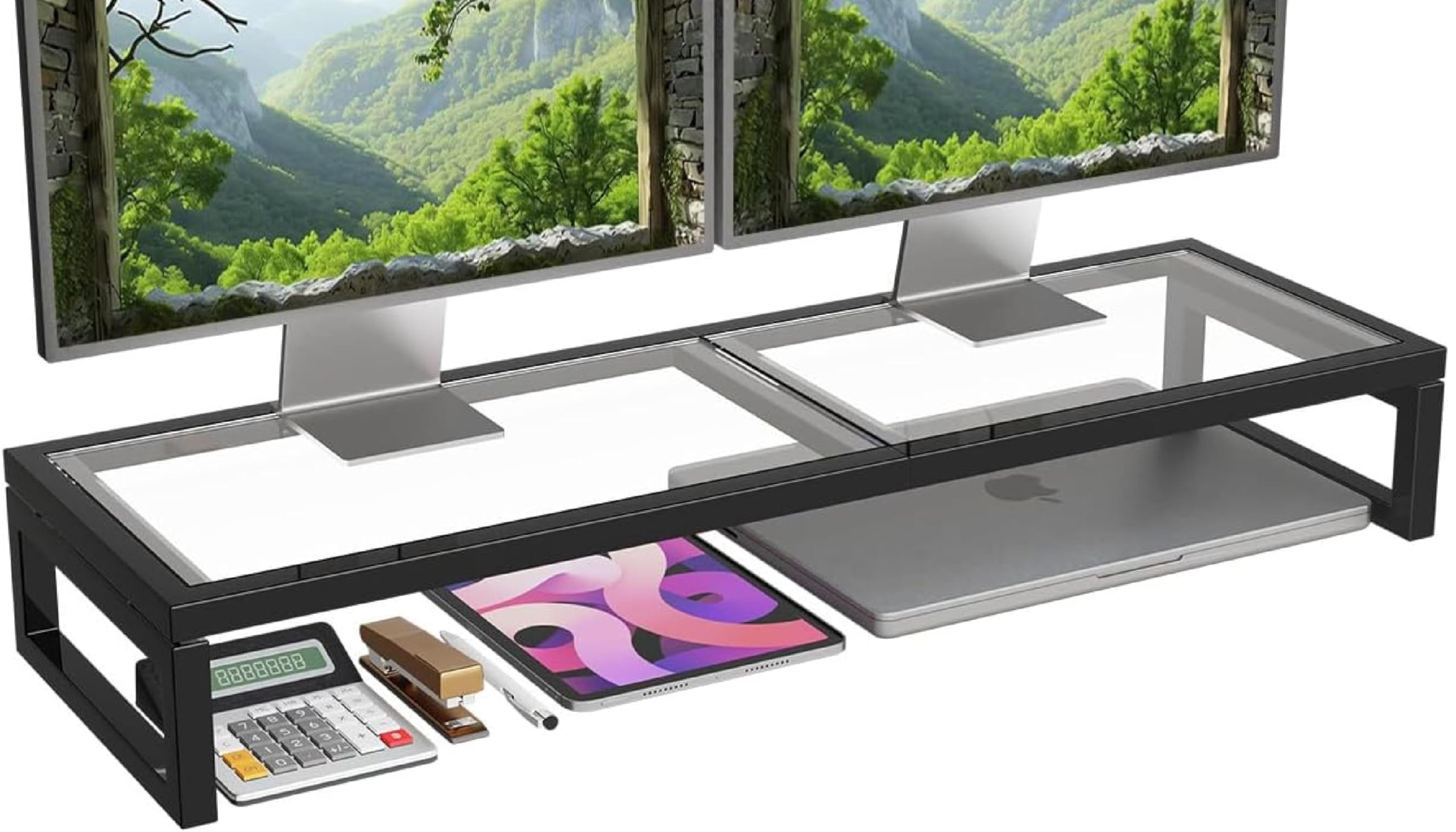 Black 32”W x 10”D x 5.5”H