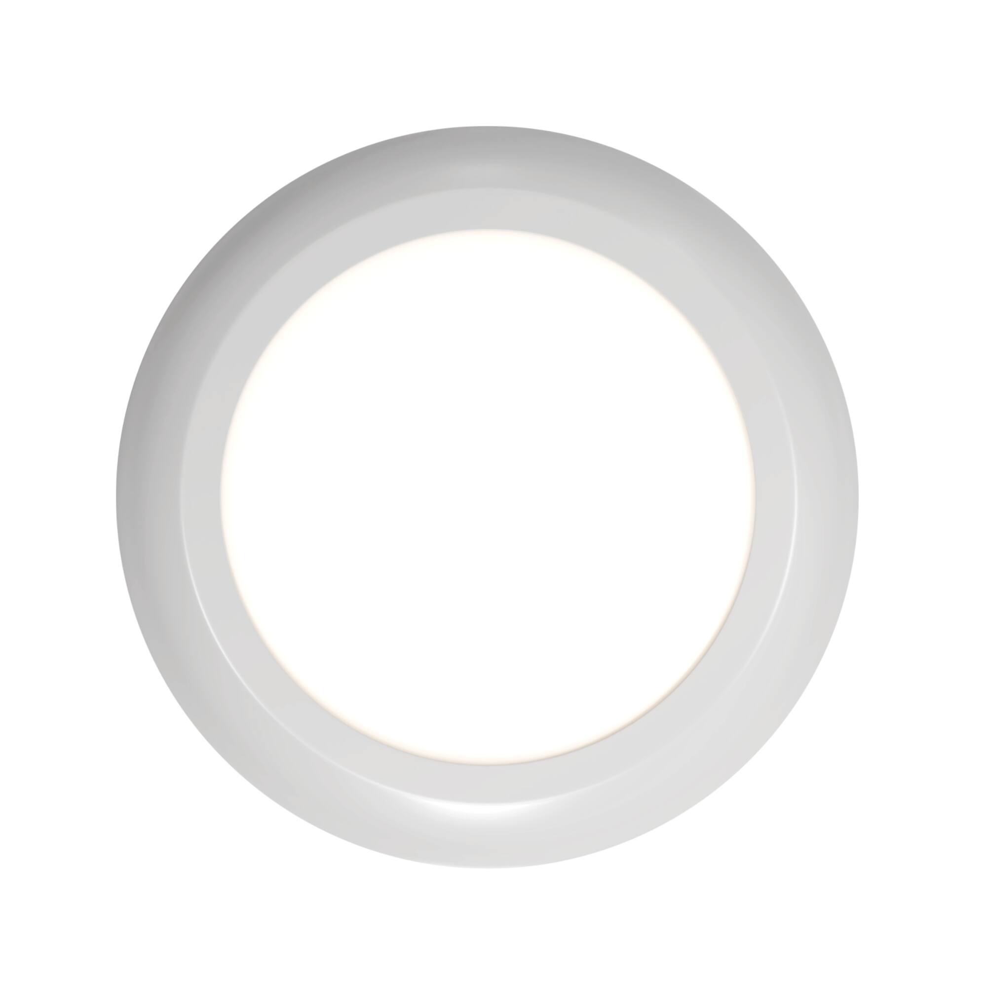 Alt View 4. Next Glow - Ultra Slim 6.5" LED Ceiling Light Fixture, 3000K Round, Dimmable Flush Mount Light - White.