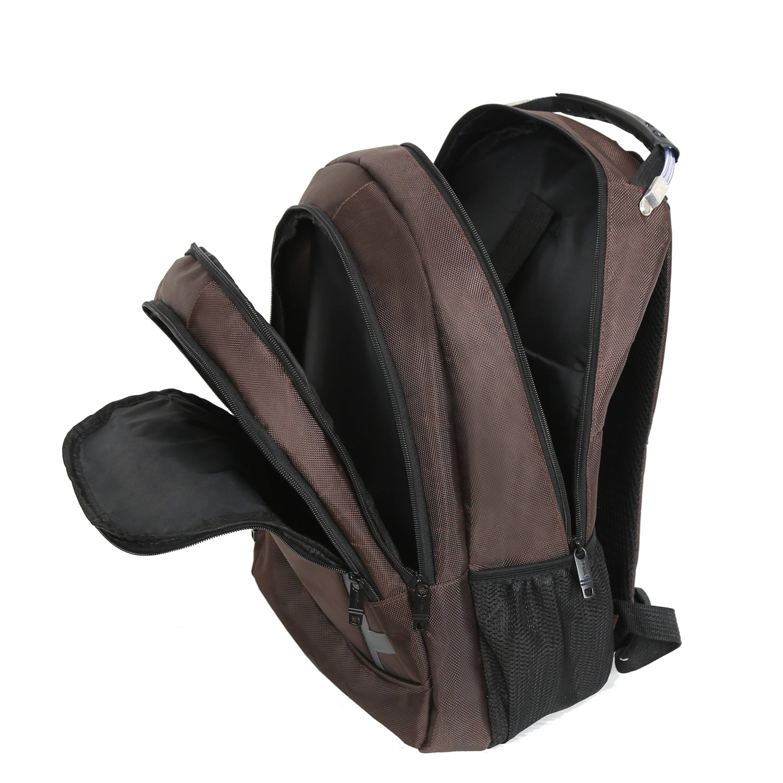 Alt View 1. DUKAP - EMINENT Executive Backpack for Laptops up to 15.6''-Inches - BROWN.