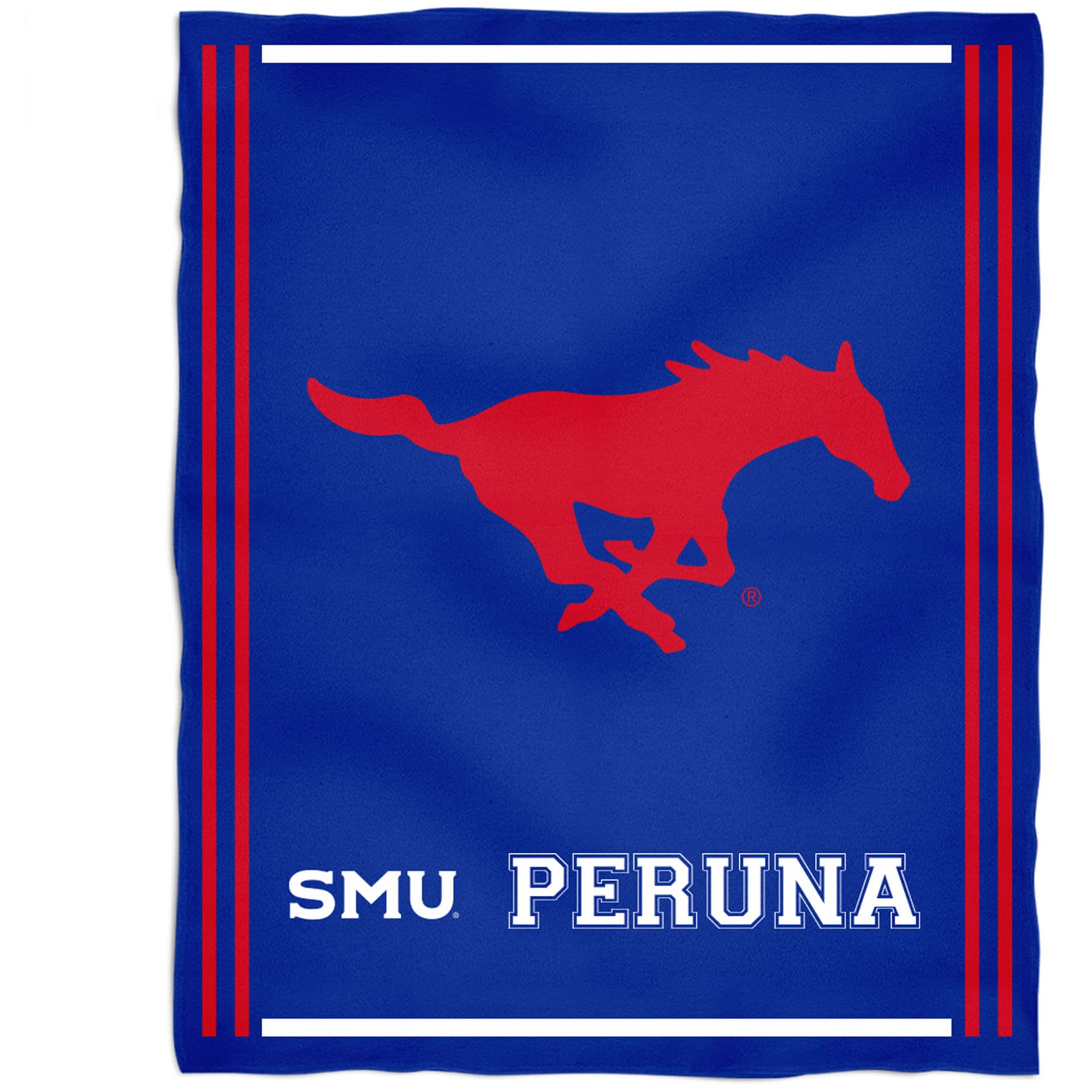 Vive La Fete - SMU Mustangs 36'' x 48'' Children's Mascot Plush Blanket - Multicolor