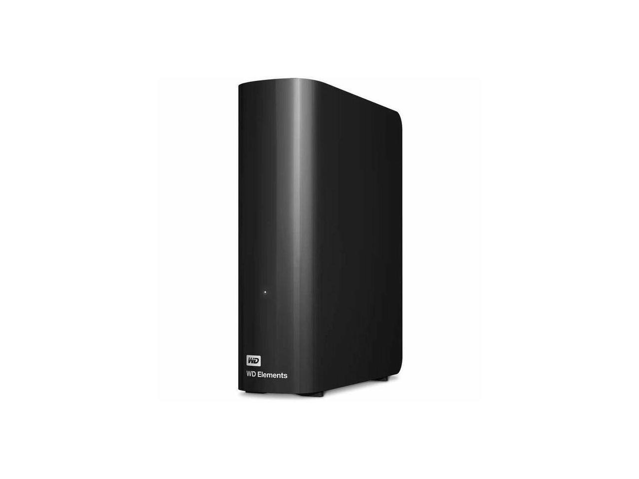 Alt View 5. Western Digital - WD Elements 26 TB External Desktop Hard Drive - USB 3.2 - Black (WDBWLG0260HBK-NESN) - Black.