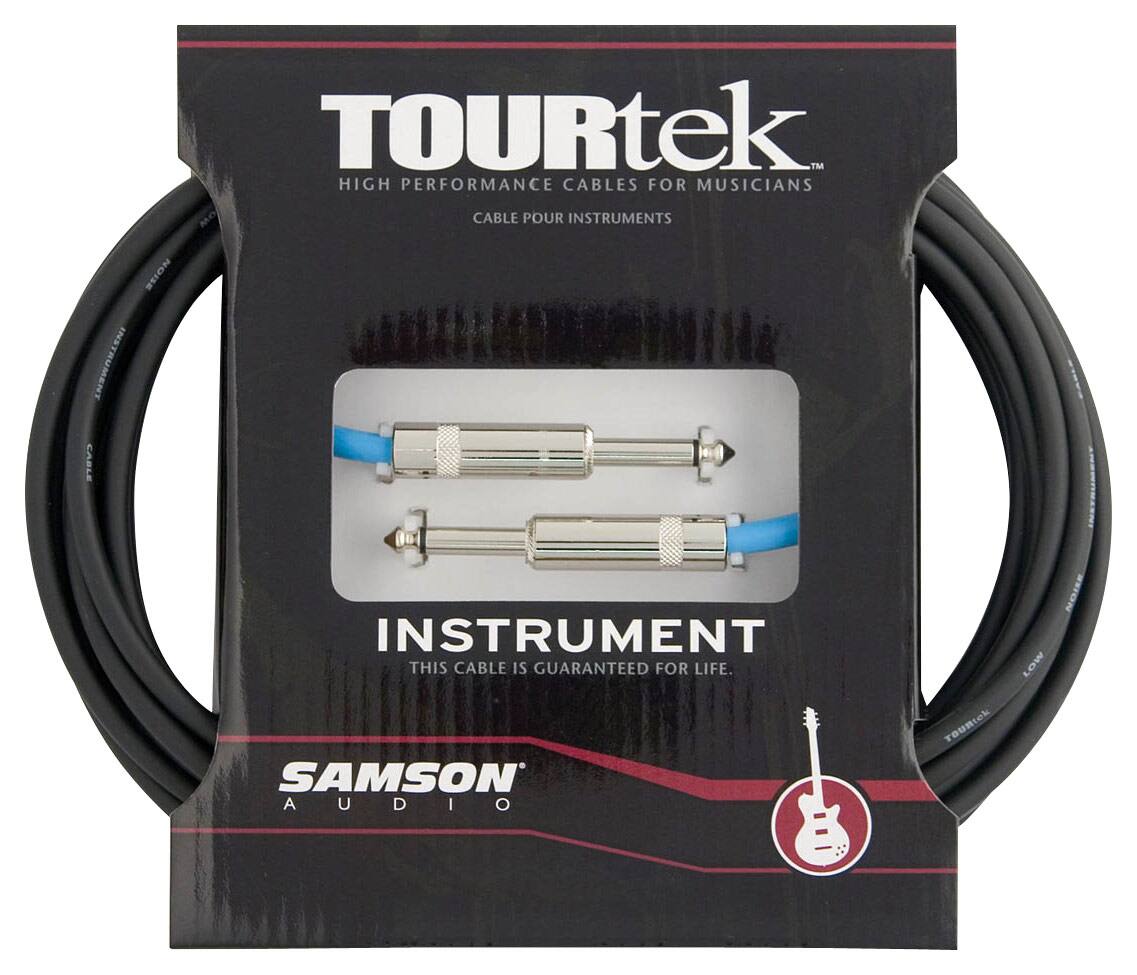 Front. Samson - Tourtek 10' Instrument Cable - Black.
