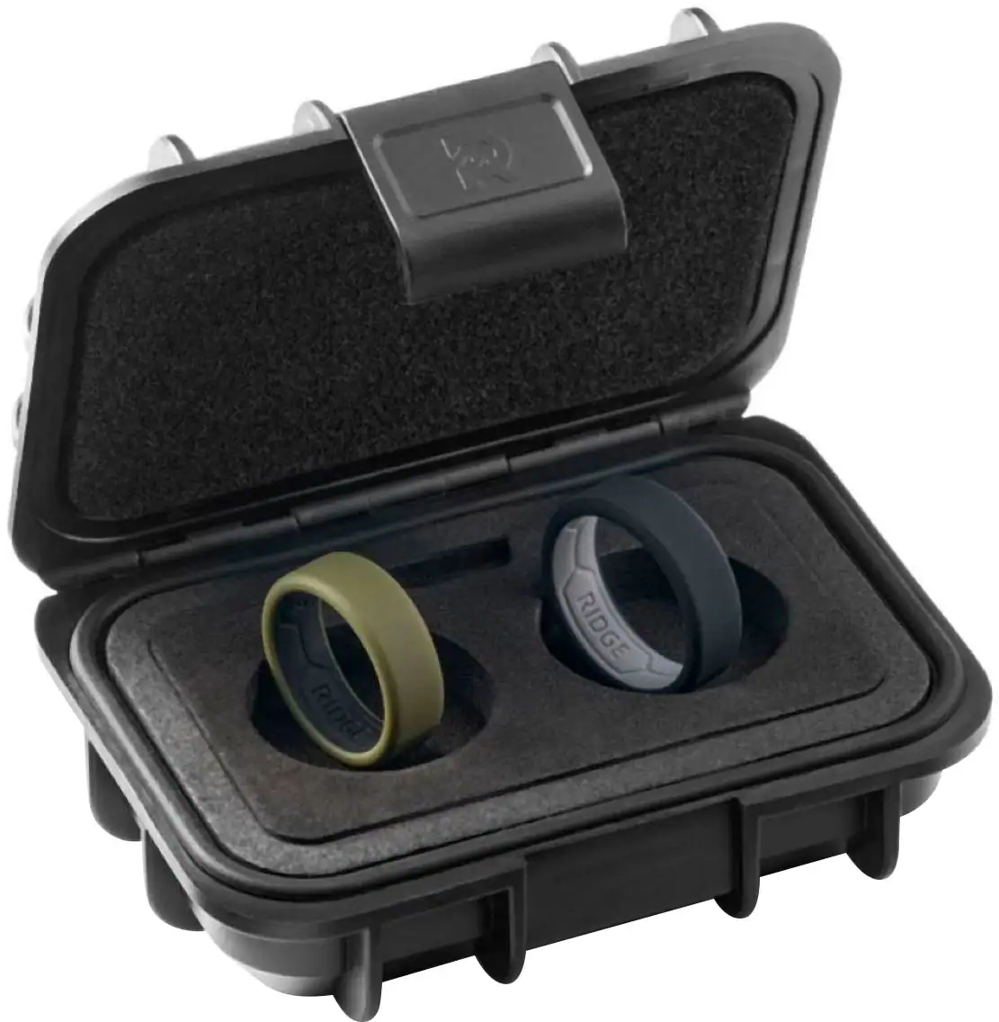 The Ridge Wallet - 8MM SILICONE RING SET - Size 9 - Matte Olive