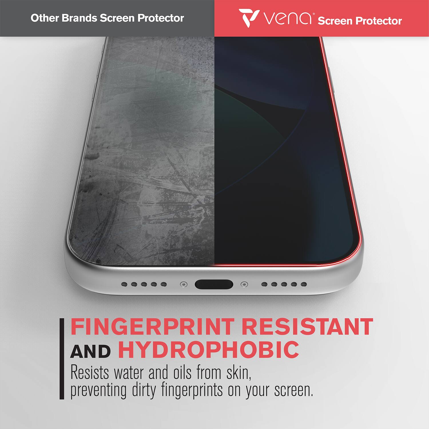 Other Brands Screen Protector

vena Screen Protector

FINGERPRINT RESISTANT AND HYDROPHOBIC
Resists water and oils from skin, preventing dirty fingerprints on your screen.