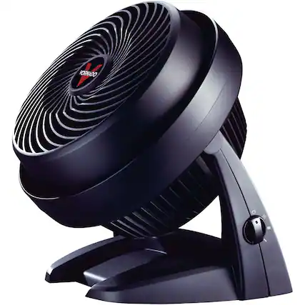 Angle. Vornado - 9" Table Fan - Black.
