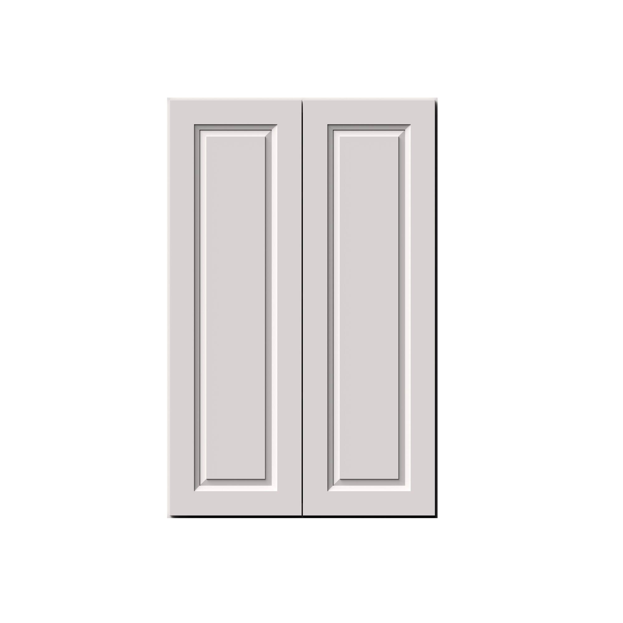 Alt View 1. Boyel Living - 27-in W x 42-in H x 12-in D Shaker RTA Kitchen Wall Cabinet with Soft-Close Doors - Glacier White.