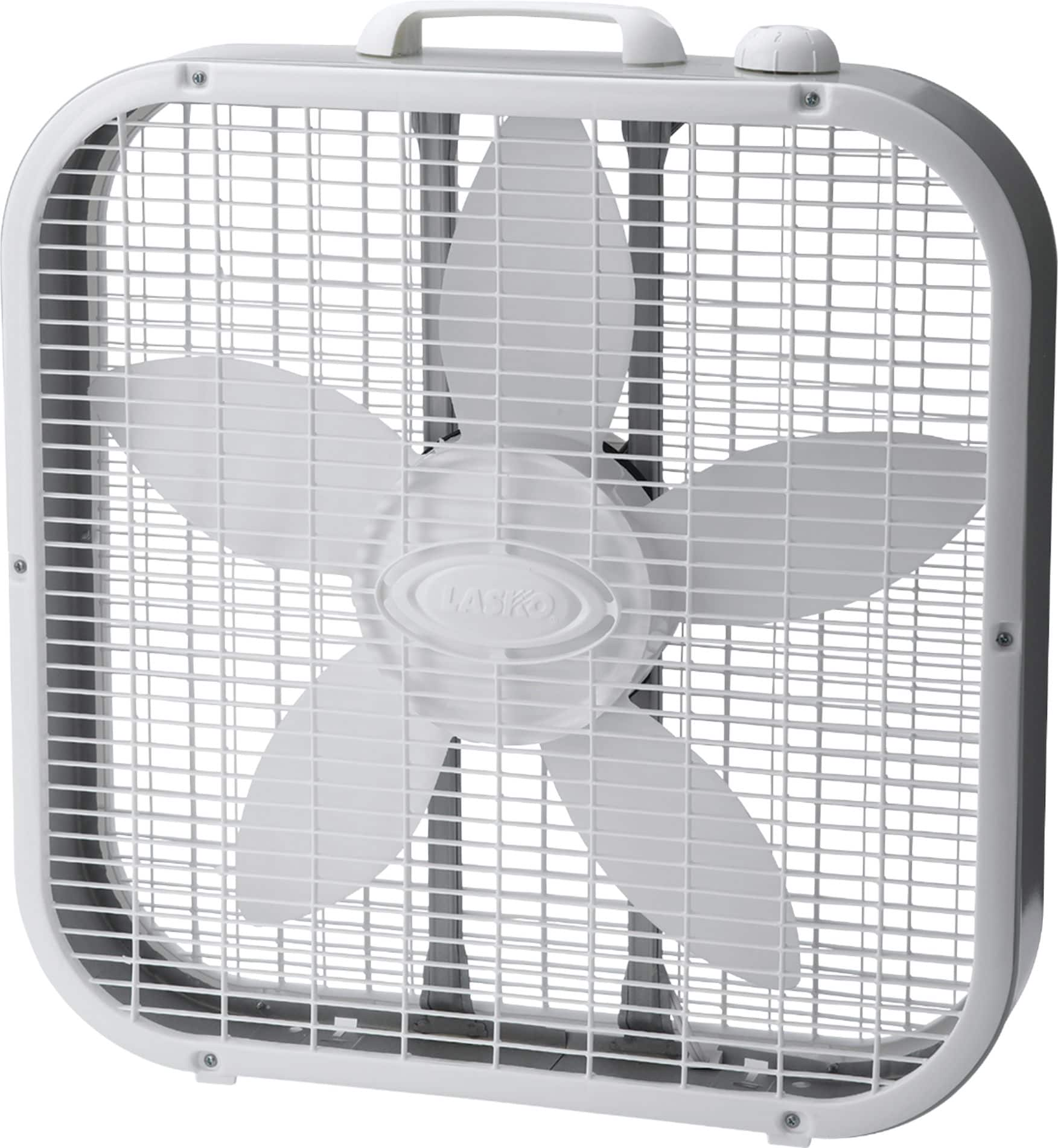 Photo 1 of 20 in. Air Circulating Box Fan with 3 Speeds** MAKES LOUD NOISE FROM PLASTIC HITTING COVER