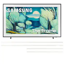 Samsung - QN65LS03FAFXZA 65" The Frame QLED 4K Smart TV with a VG-SCFF65WTBZA Customizable Bezel - Modern White (2025)