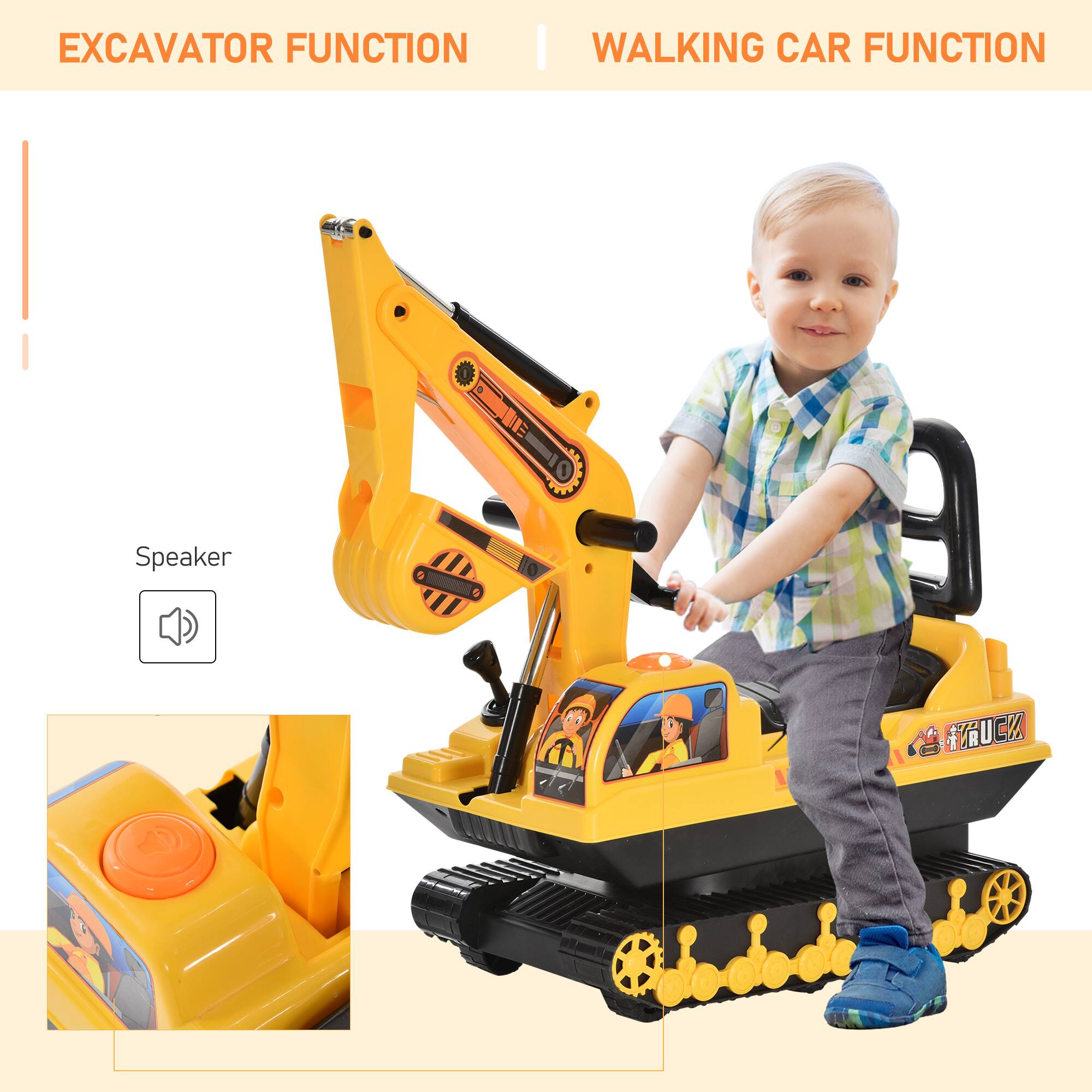 EXCAVATOR FUNCTION  
WALKING CAR FUNCTION  

Speaker  

EXCAVATOR FUNCTION  
WALKING CAR FUNCTION