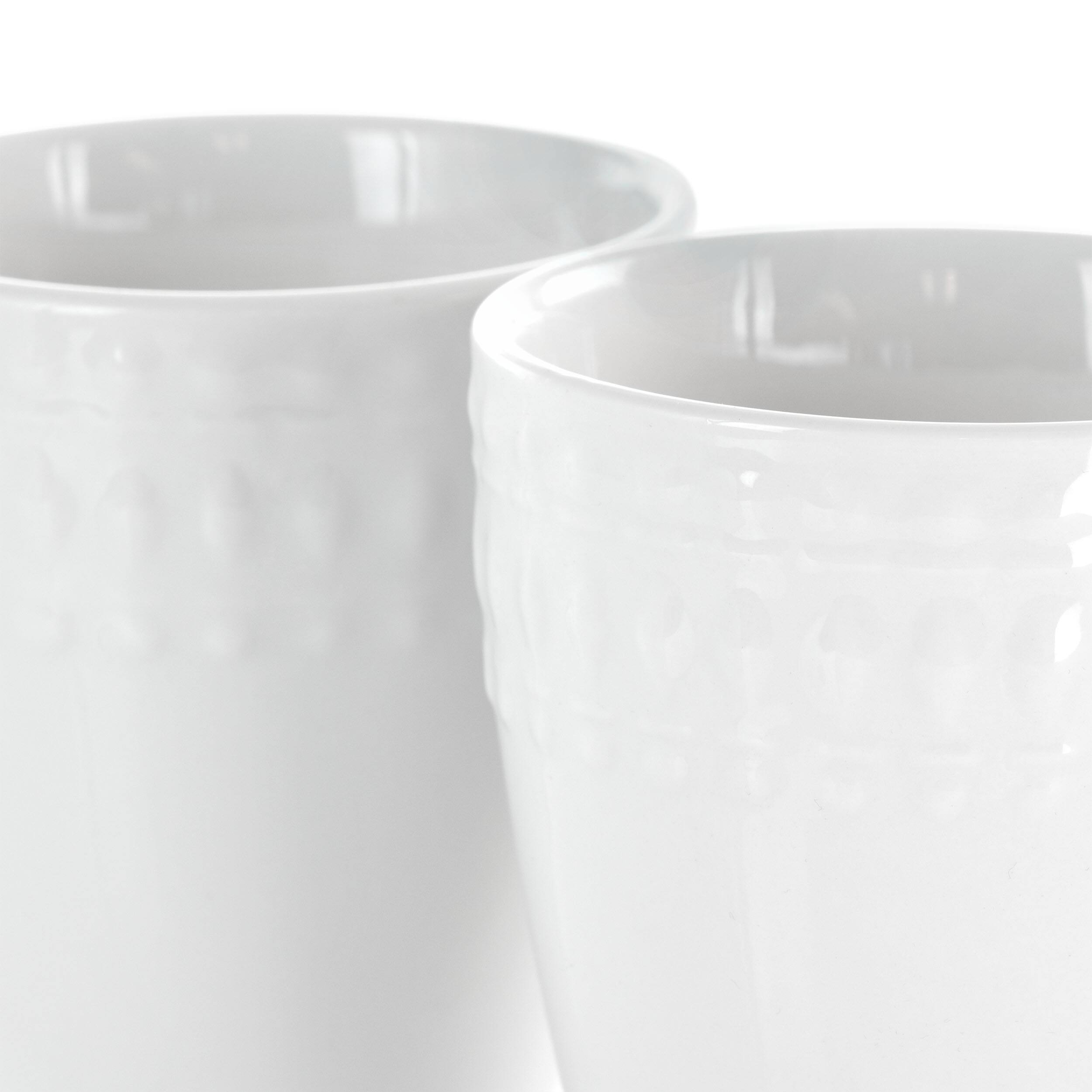 Alt View 4. Elama - Elama Cara 6 Piece 10 Ounce Porcelain Cup Set in White - White.