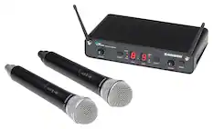 Front. Samson - Concert 288 2-Ch. UHF Wireless Vocal Microphone System - Black.